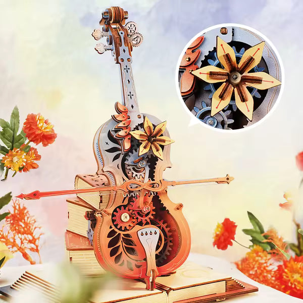 Symphony of Gorgeous Dreams 3D Wooden Music Box | Mechanical Puzzle Kit for Adults & Kids
